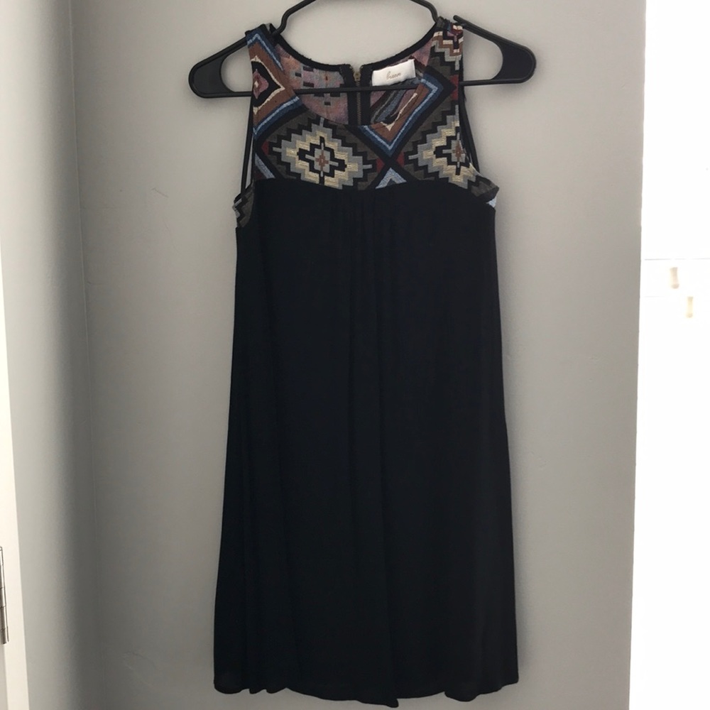 Aztec top, Black tank top dress